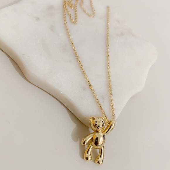 🐻Teddy Bear Necklace | 14k Gold Filled - Picture 4 of 9